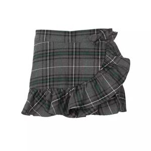 Janie and Jack Gray Plaid Skirt
